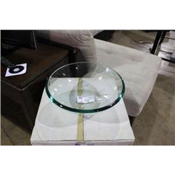CLEAR GLASS ABOVE COUNTER BOWL SINK