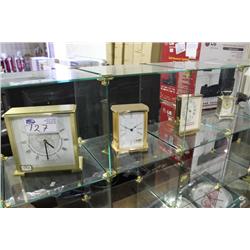 LOT OF ASSORTED BULOVA CLOCKS