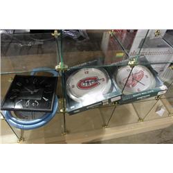 SPORT CLOCKS & ASSORTED CLOCKS
