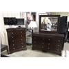 Image 2 : ESPRESSO 4 PIECE BEDROOM SET