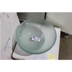 FROSTED GLASS ABOVE COUNTER BOWL SINK