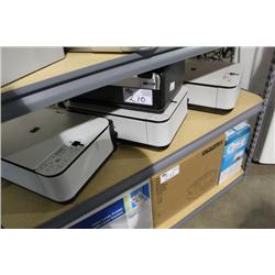 SHELF OF ASSORTED COMPUTER PRINTERS