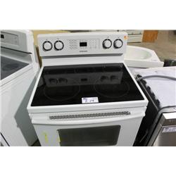 SAMSUNG GLASS TOP WHITE OVEN