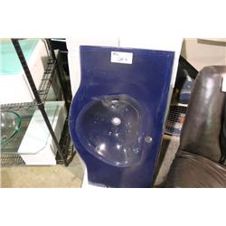 2 BLUE GLASS SINK COUNTER TOPS