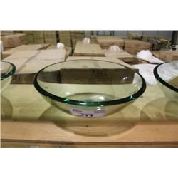 CLEAR GLASS ABOVE COUNTER BOWL SINK