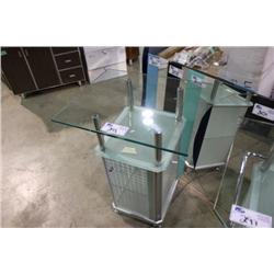 MODERN GLASS BATHROOM PEDISTAL