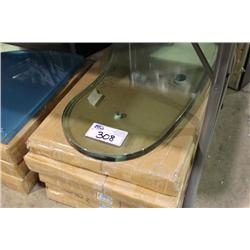 STACK OF GLASS ARTISTIC BATHROOM COUNTERS