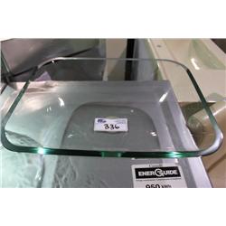 RECTANGULAR CLEAR GLASS ABOVE COUNTER BOWL SINK