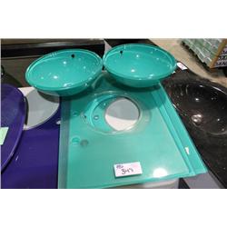 AQUA GLASS COUNTER TOPS & SINKS
