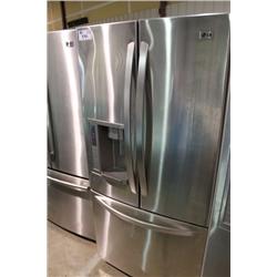 LG STAINLESS STEEL 2 DOOR REFRIGERATOR WITH