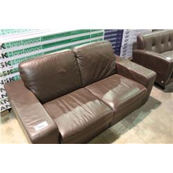 BROWN NATUZZI LOVE SEAT