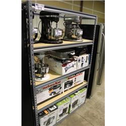 GREY 4 TIER METAL SHELVING