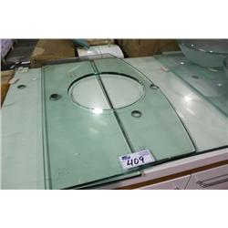 LOT OF GLASS COUNTER TOPS