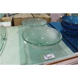 FROSTED GLASS COUNTER TOPS & SINKS