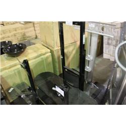 GLASS & METAL TELEVISION STAND