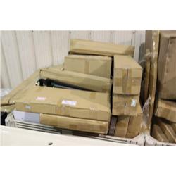 BIN OF ASSORTED BATHROOM COUNTERS & PARTS