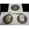 1973-S, 76-S & 2000-S KENNEDY HALF DOLLARS PROOF