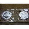 Image 2 : 2-2005 CHINA 10 YUAN SILVER PANDA COINS (UNC)