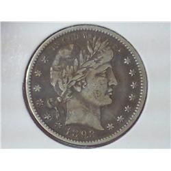 1893 BARBER QUARTER (EXTRA FINE)