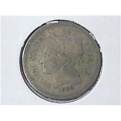 1869 THREE CENT PIECE (NICKEL)
