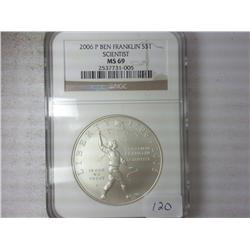 2006-P FRANKLIN " SCIENTIST" NGC MS69