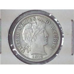 1912 BARBER DIME (UNC)