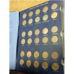 PARTIAL WHITMAN DELUXE ALBUM OF LINCOLN CENTS