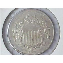 1868 SHIELD NICKEL (EXTRA FINE)
