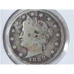 1888 LIBERTY "V" NICKEL (VERY GOOD)