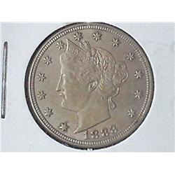 1883 NO CENTS LIBERTY "V" NICKEL (UNC)