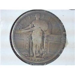 1917 TYPE I STANDING LIBERTY QUARTER (VERY FINE)