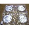 Image 2 : 4-2005 CHINA 10 YUAN SILVER PANDA COINS (UNC)