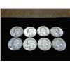 Image 1 : $2 FACE WASHINGTON SILVER QUARTERS 8 COINS