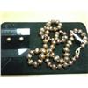 Image 1 : FRESH WATER PEARLS 24" NECKLACE & EARRINGS SET