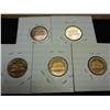 Image 2 : 1963, 69-S, 70-S, 74-S & 82-S LINCOLN CENTS PROOF