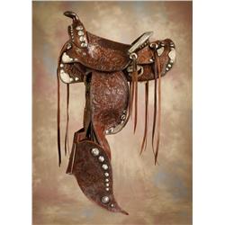 Edward H Bohlin Brown Show Saddle