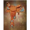 Image 1 : Silver & Turquoise Mounted Saddle with Breast Collar