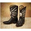 Image 1 : Custom Alligator Boots with Bohlin Silver
