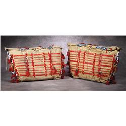 Pair of Sioux Beaded & Quilled Possible Bags