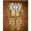 Image 1 : 2 Pair Plateau Beaded and Fringed Gauntlets
