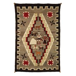 Navajo Cowboys and Indians Rug