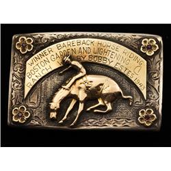 1943 Bobby Estes Trophy Buckle and Award
