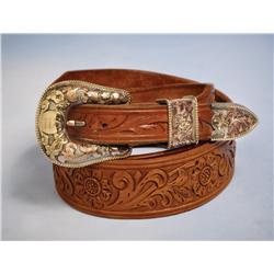 Edward H Bohlin 2-color 14K Gold Buckle