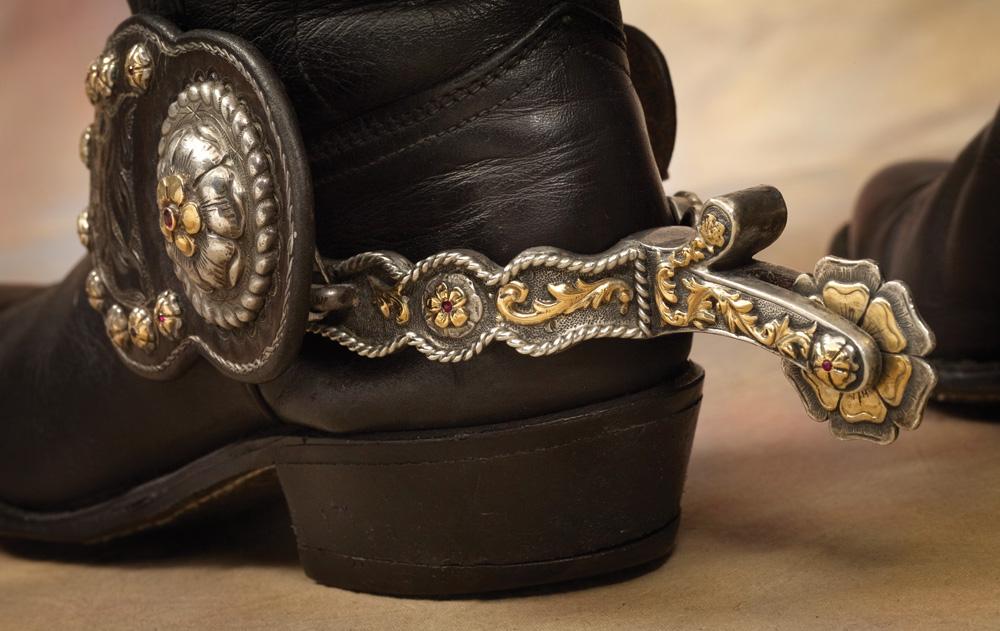 Roy Rogers’ McCabe Spurs, Boot Tops and Gauntlets