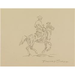 Two Edward Borein Signed Sketches
