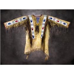 Sioux Man’s Pictorial Beaded Shirt