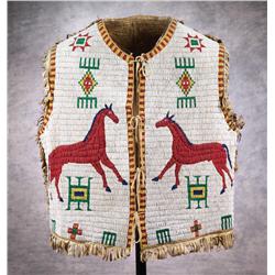 Sioux Pictorial Beaded Vest