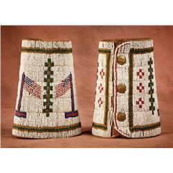 Sioux Pictorial Beaded Cuffs