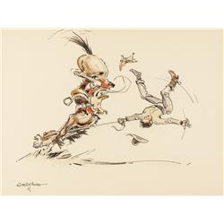 Two Joe De Yong Watercolors