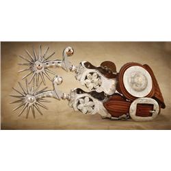 Gary Keithley Silver and Gold Spurs